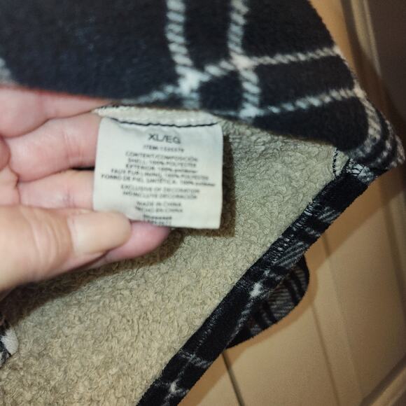 Sage Shacket Womens XL Flannel Plaid Super Plush Sherpa Lined Fleece cabincore - Picture 4 of 10